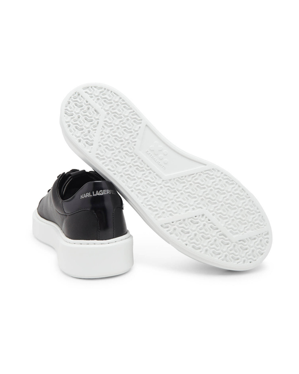 Кожаные кроссовки maxi kup monogram injekt lo Karl Lagerfeld - черный(KL52215)