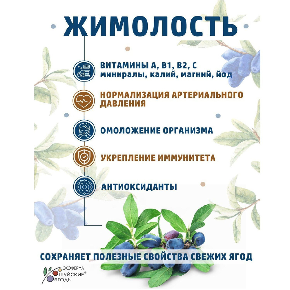 Варенье из жимолости без сахара с сиропом топинамбура, набор - 2 шт.