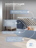 Диван - кровать с подъёмным механизмом 180х90 см Крекер Ап ткань Тедди