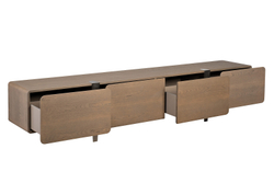 Тумба под телевизор 240x42x50см Garda Decor Smooth в скандинавском стиле