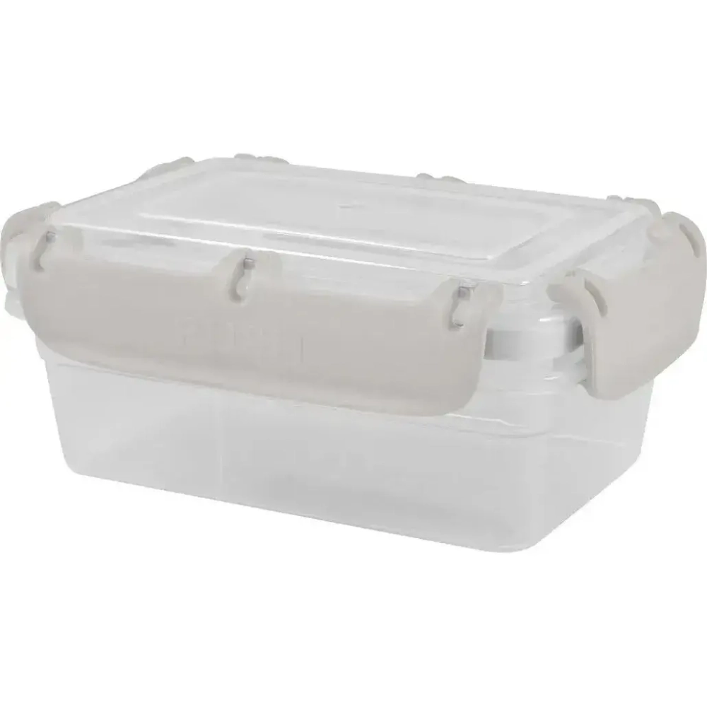 Контейнер герметичный для продуктов БЕРГЕН с защелками 0,4л пепельный жемчуг