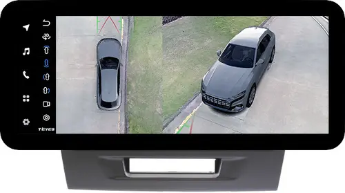 Магнитола для Suzuki Vitara 2014-2022 (без штатной КЗВ) - Teyes LUX ONE 360 монитор 12.3" 2K QLED на Android 10, Быстрая, CarPlay, 4G SIM-слот, 4 камеры в комплекте