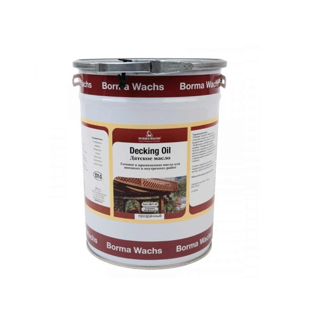 Масло датское Borma Decking Oil 5 л для террас цвет 173 Тик, для наружных работ 4972IL-LS173