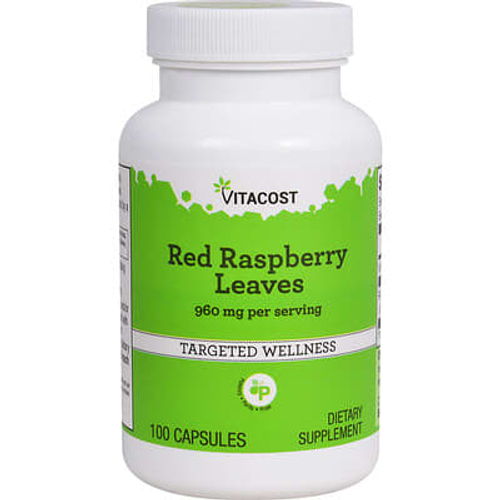 Vitacost, листья красной малины, 100 капсул