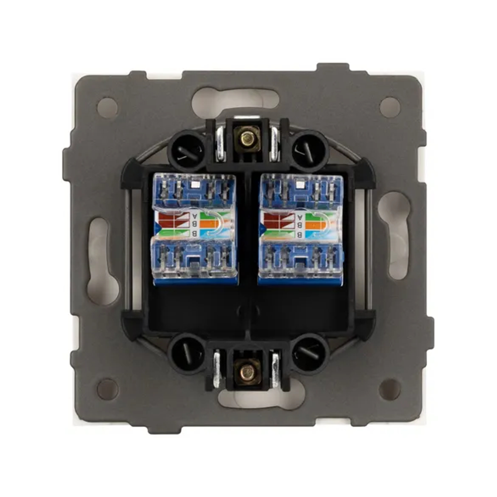 Механизм компьютерной розетки двойной SCT-TENDO-MPC2-SFPL-GD (RJ-45, CAT6) (Arlight, -) 054596