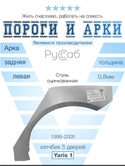 Арка левая Toyota Yaris 1 Хэтчбек 5 дв. 1999-2005