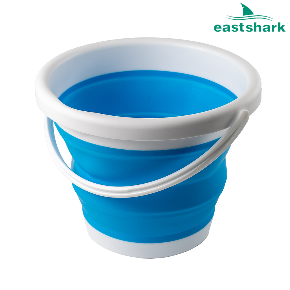 Ведро круглое складное EastShark 21*13*13 1,5л синее