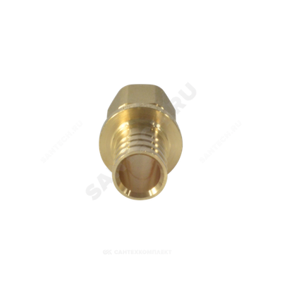 Муфта для PE-X труб аксиальная латунь Дн 25х1/2" ВР РОС