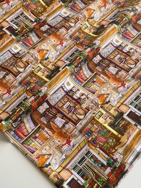 КНИЖНАЯ ИСТОРИЯ, КРОЛИК , отрез 50 см, 100% хлопок 4