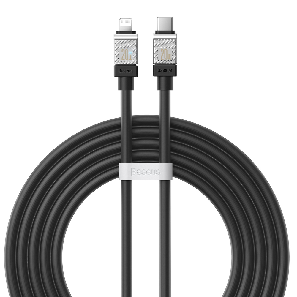 USB-C - Lightning Кабель Baseus CoolPlay Charging+Data 20W 2m - Black
