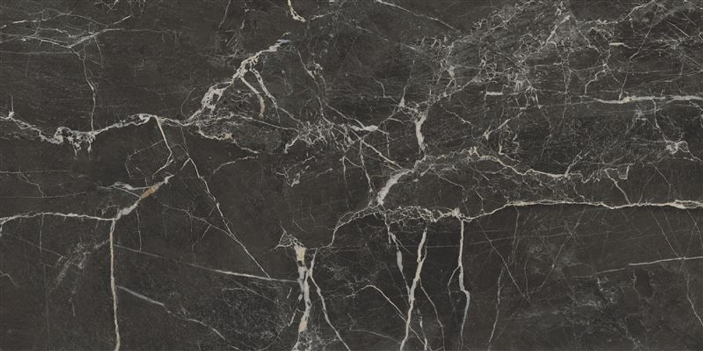 Керамогранит CULTO FORTE DEI MARMI ST LAUREN 30x60 матовый лапатированный, черный мрамор, упаковка 1,44м2