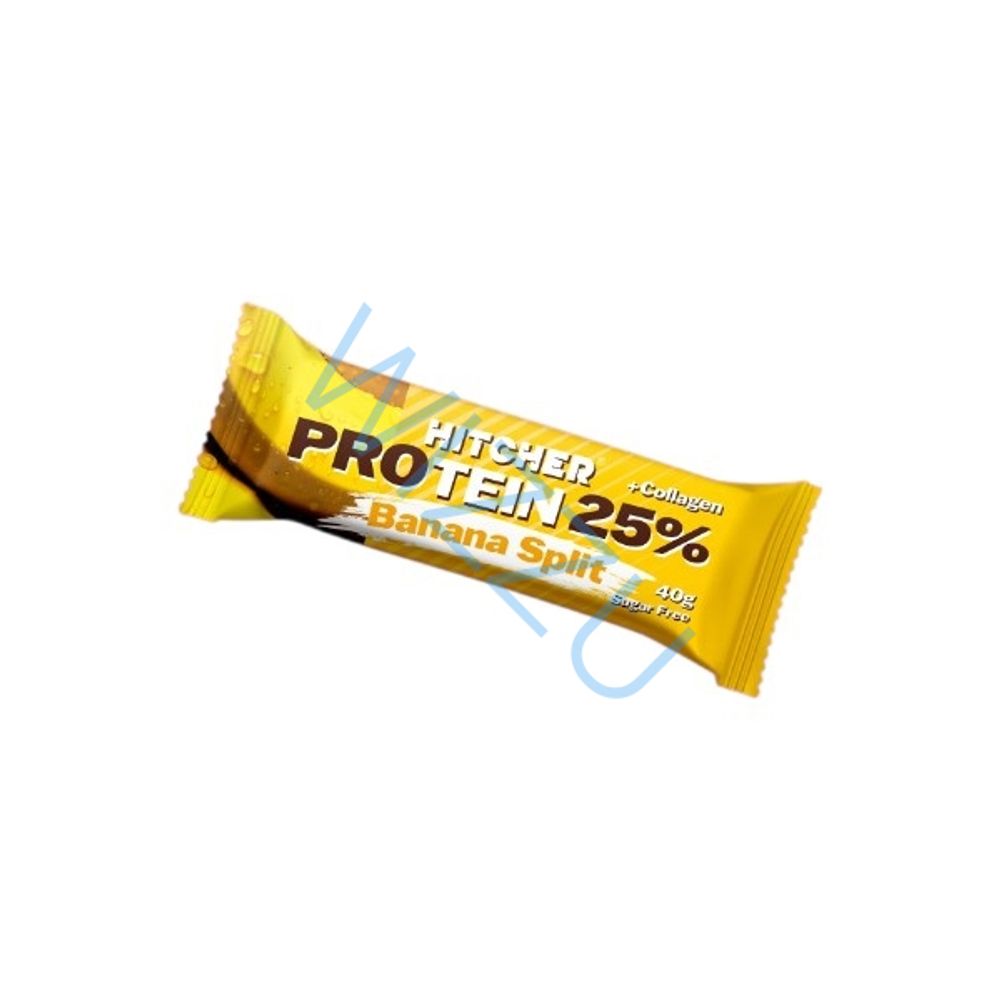 Батончик HITCHER обогащенное протеином 25% "Банановый"protein 40г