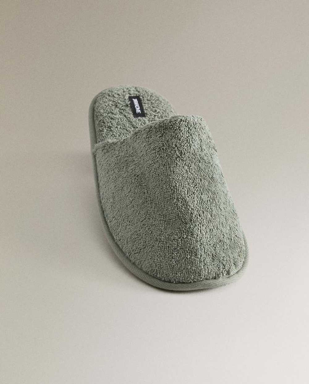 ZARA HOME ДОМАШНИЕ ТАПОЧКИ, ХАКИ