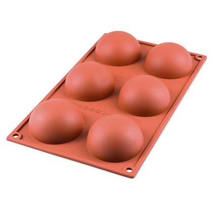 Форма силиконовая для приготовления пирожных half sphere, 18х34 см