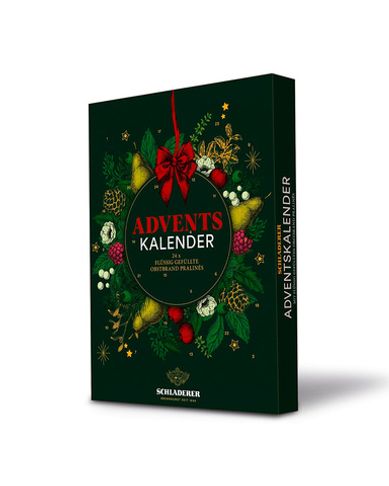 Конфеты шоколадные SCHLADERER PRALINES ассорти с бренди Advent Calendar 255 г