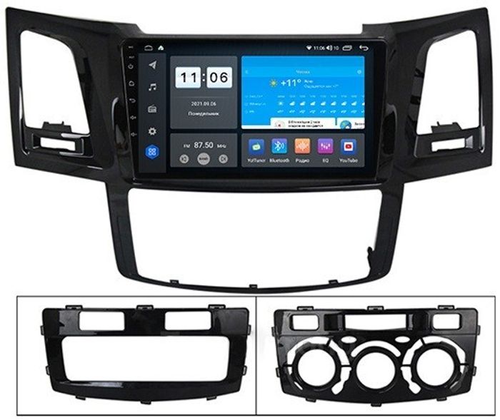 Магнитола для Toyota HiLux 2011-2015 - AK357R9-MTK-LTE Android 10, SIM-слот