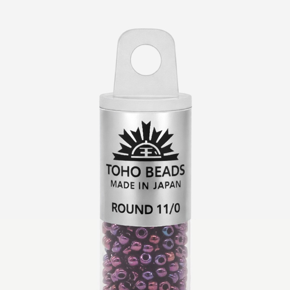 Японский бисер TOHO Round 11/0 (№503), металлизированный, непрозрачный глянцевый