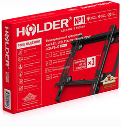 Кронштейн для телевизора Holder F2617-B черный 22;-40; макс.25кг настенный фиксированный