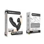 Черный вибромассажер простаты 13,7см с вращающимся шариком Secwell Tornado Rotating Vibrator SW3055