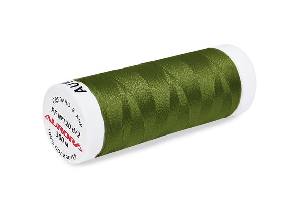 Нитки для креативных работ Aurora №120, 300 м, цв. PF218, 5 катушек