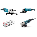 Угловая шлифмашина УШМ Болгарка электрическая (сетевая) Makita 220В 2 кВт, диск 230 / 22,2 мм, для резки мелких труб и шлифования поверхностей GA9050