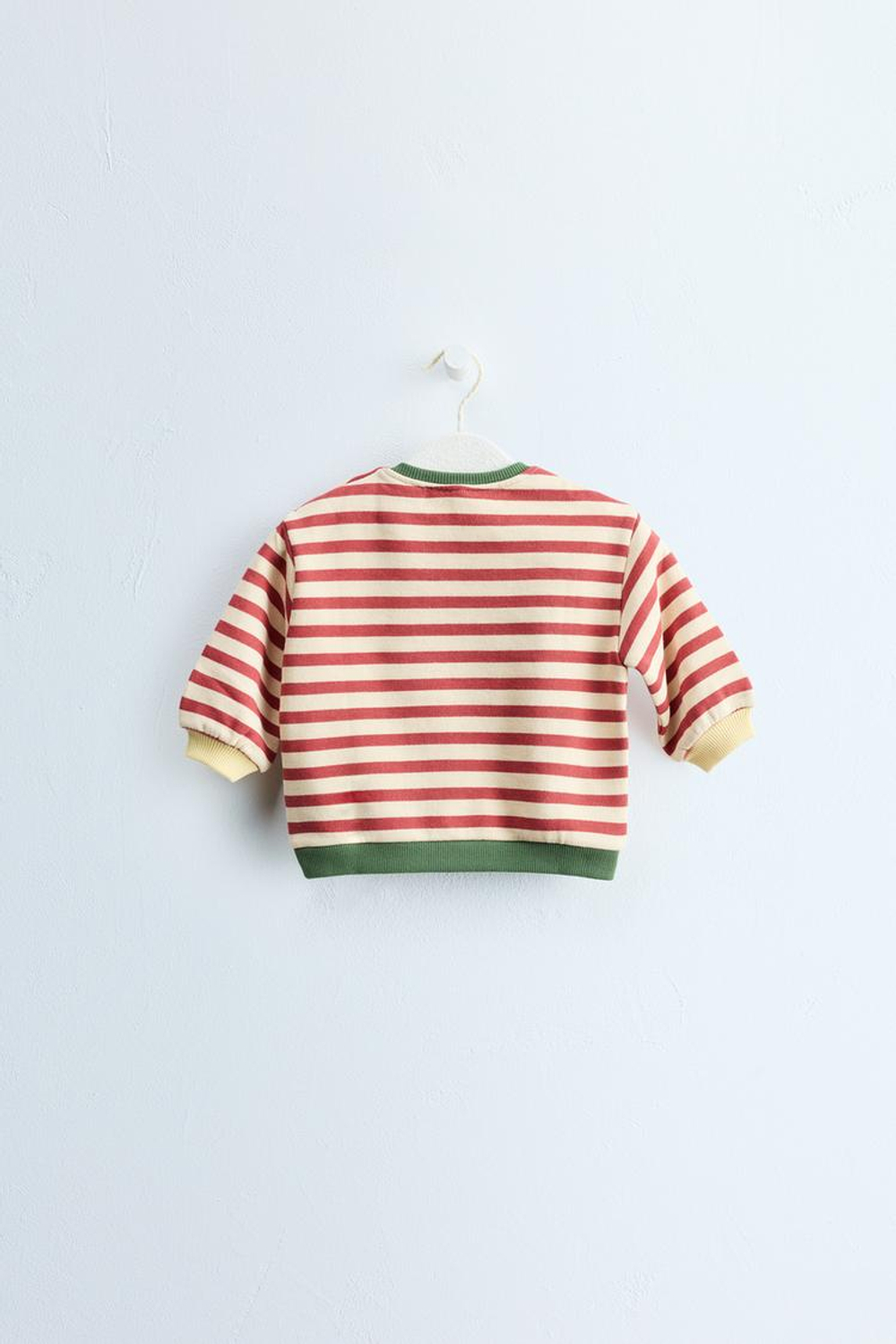 ZARA TIMELESS — ТОЛСТОВКА В ПОЛОСКУ, ЧЕРЕПИЧНЫЙ