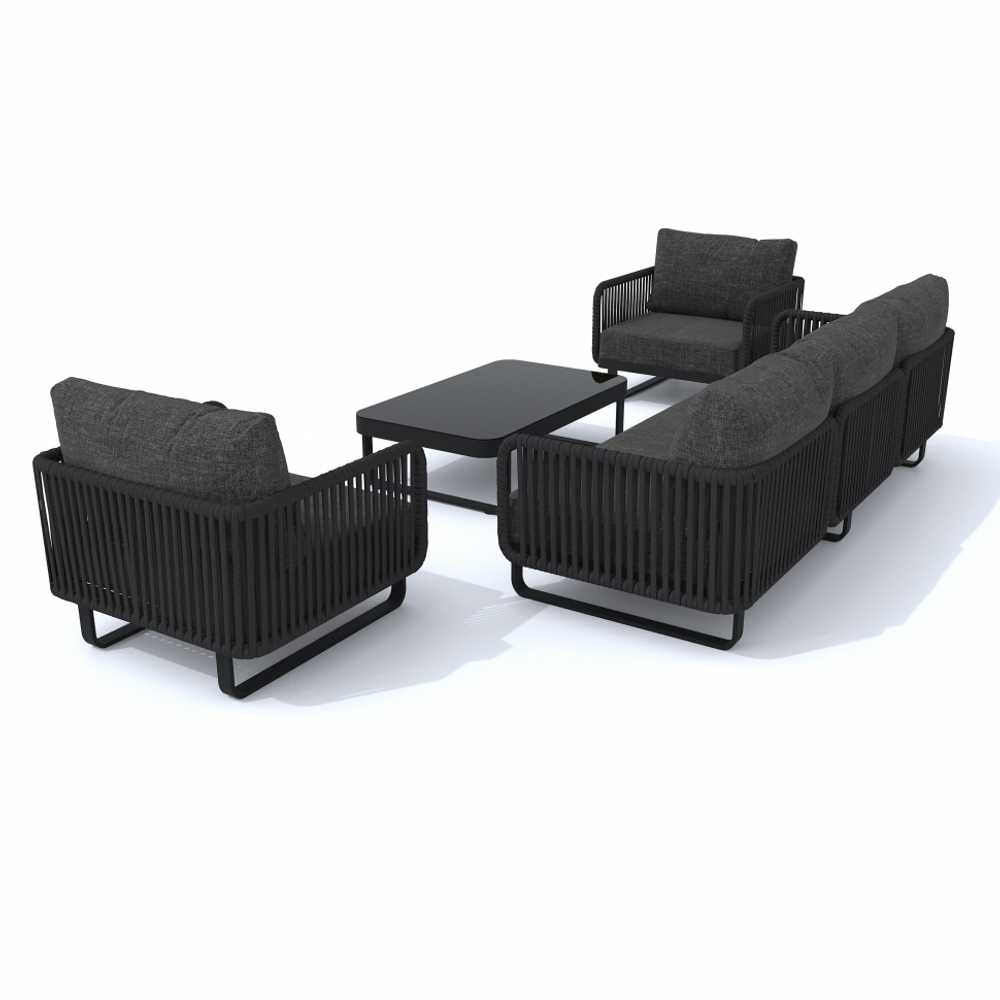 Лаунж зона Ideal Patio БЕЛЛИСА с трехместным диваном - маренго