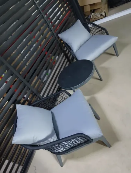 Комплект плетеной мебели Lounge, 2 кресла, журнальный столик