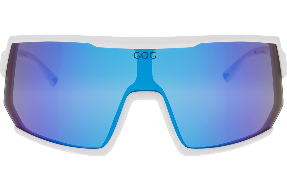 Спортивные очки GOG Zeus / Matt White / Polarized Blue Lens