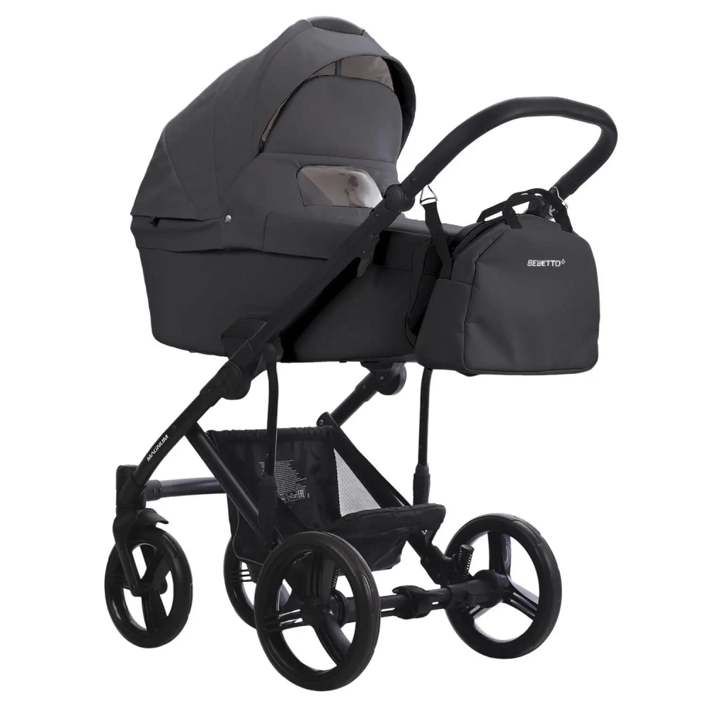 Коляска 2в1 Bebetto MAGNUM LIGHT PRO light pro 04 (т.серая кожа)