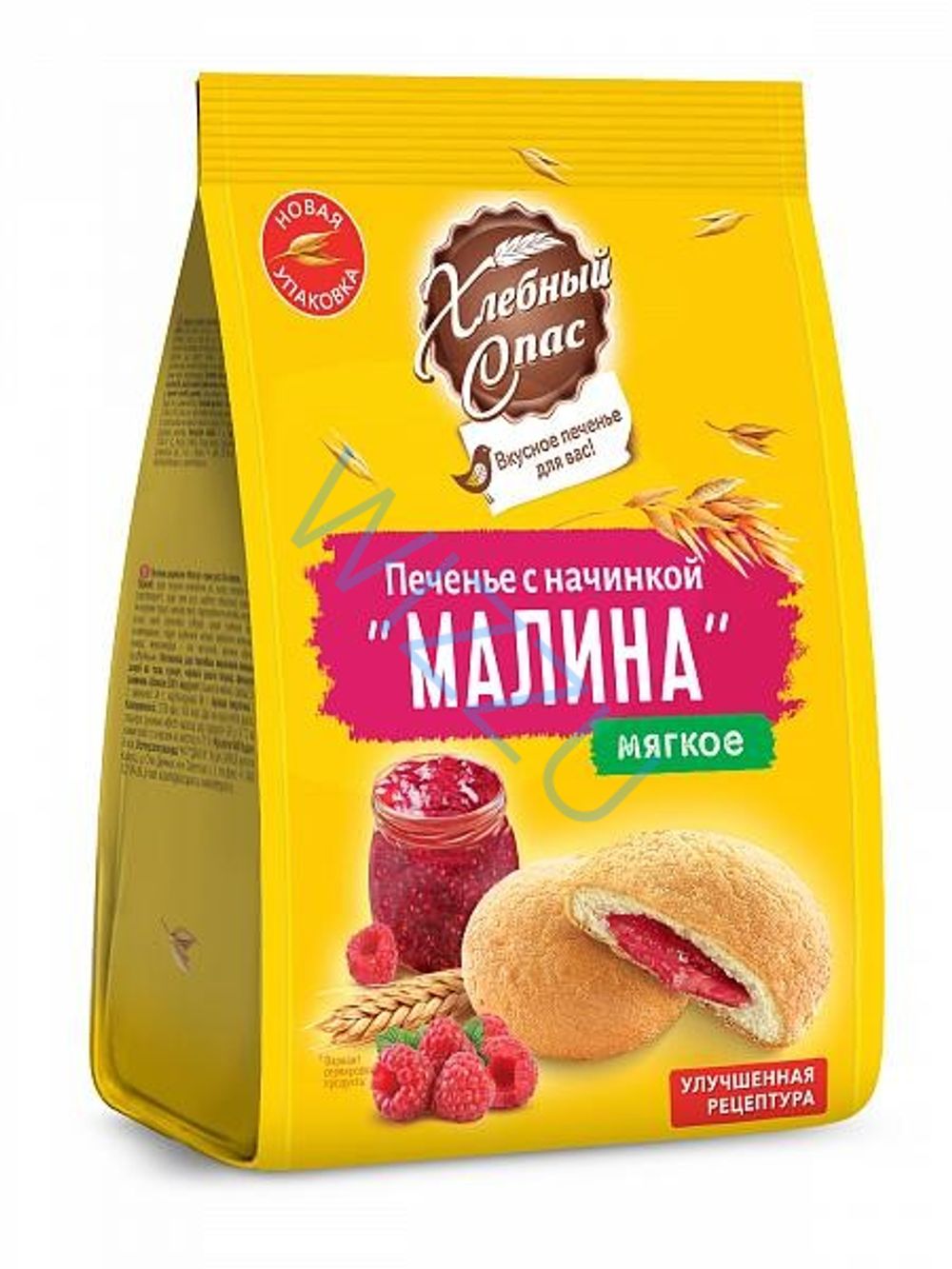 Печенье Хлебный Спас сдобное с малиной 200г