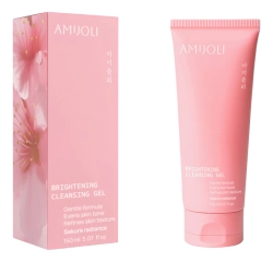 AMIJOLI Гель для умывания с экстрактом сакуры для выравнивания тона кожи-Brightening Gel Cleanser Sakura Radiance , 150мл