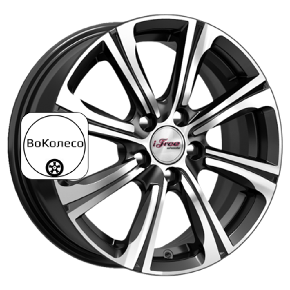 6x15/5x100 ET38 D57,1 Апероль (КС862) Блэк Джек iFree