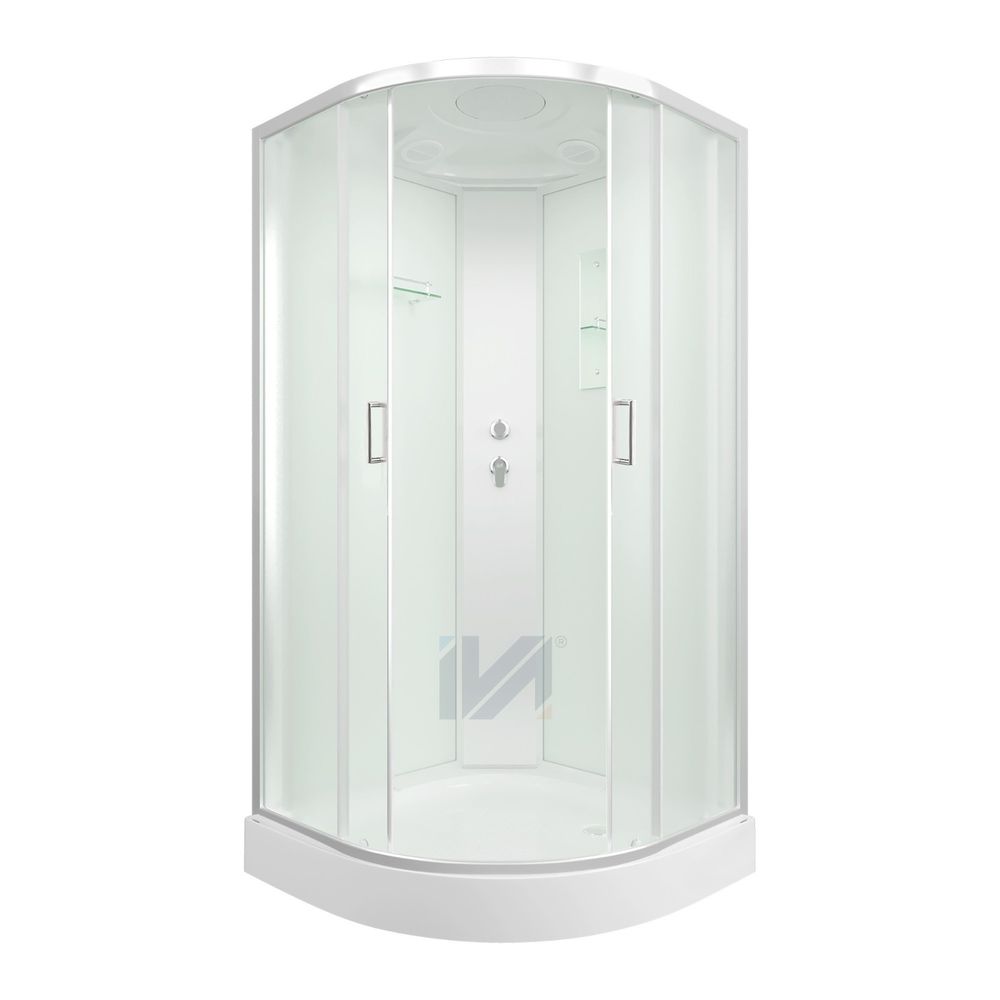 Душевая кабина IVA SC08CM 800*800*2150 низкий поддон, светлое стекло
