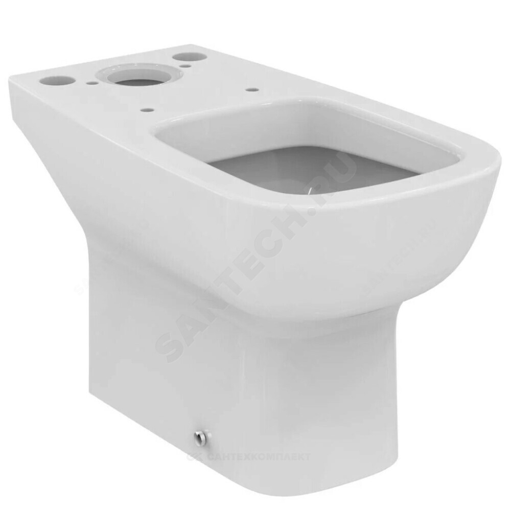 Чаша унитаза горизонтальный выпуск без сиденья белая Esedra Ideal Standard T283401.