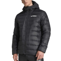 Мужская теннисная куртка Adidas Multi Essentials Down Hooded - black