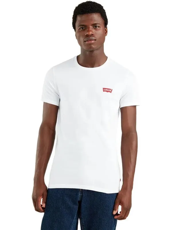 Футболка мужская ( 2 штуки ) LEVI'S 2PK CREWNECK GRAPHIC HM CHESTHIT 2 PACK