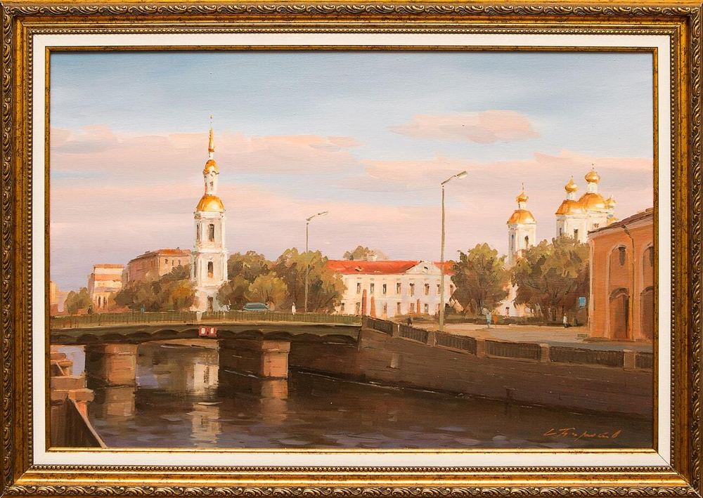 Картина маслом "Никольский собор" Бирюков