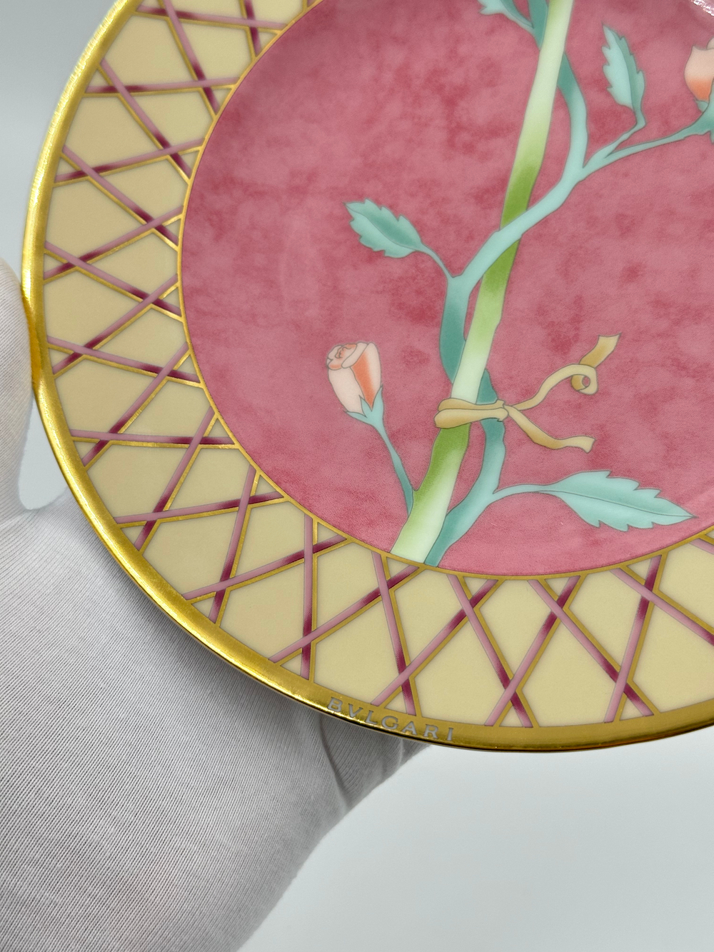 Тарелка BVLGARI Rosenthal «Rosa Innamorata»