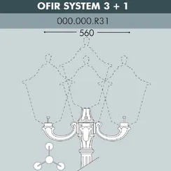 Консоль Ofir 000.000.R31.A0 Fumagalli