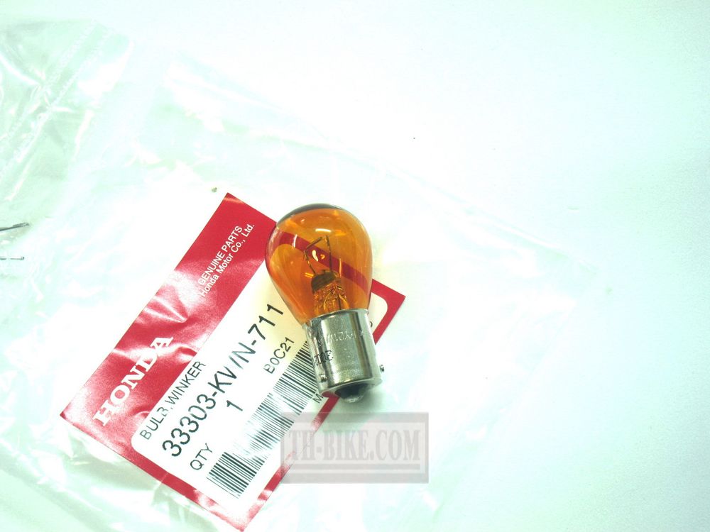 33303-KWN-711. BULB, WINKER (12V 21W) (STANLEY) (AMBER)