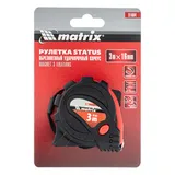 Рулетка Status Magnet 3 fixations,3 м х 16 мм,обрезиненный корпус,зацеп с магнитом Matrix — фото 4