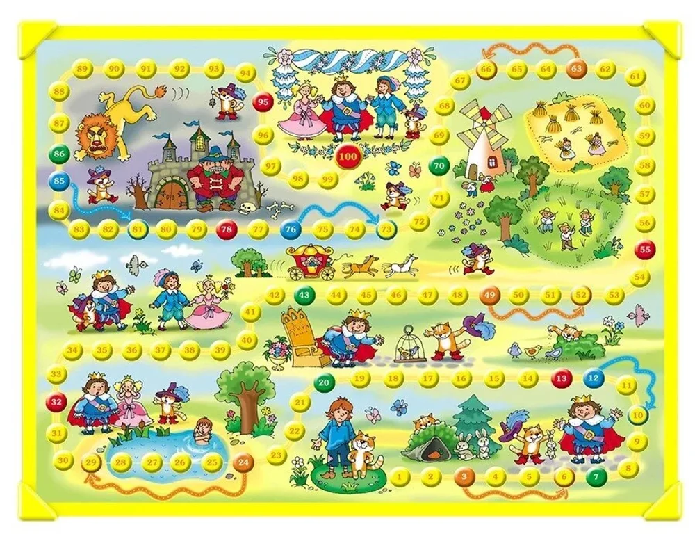 Детский игровой столик со стульями "Ходилка"