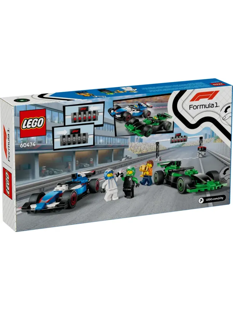 Конструктор City 60474 Старт с гоночными автомобилями F1