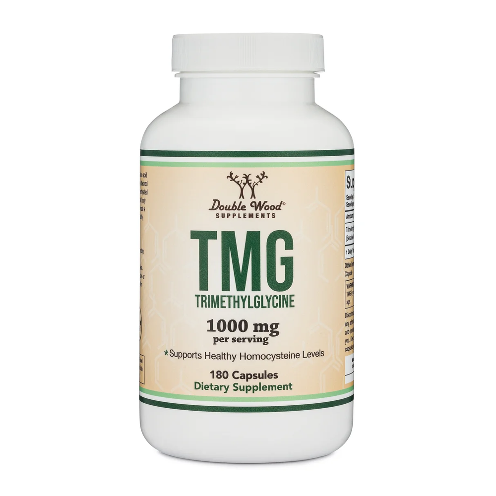 Double Wood Supplements - Trimethylglycine (TMG) - 180 x 500 mg capsules