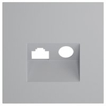 Накладка для ТВ-розетки и RJ-11 или RJ-45 Voltum S70 VLS002716