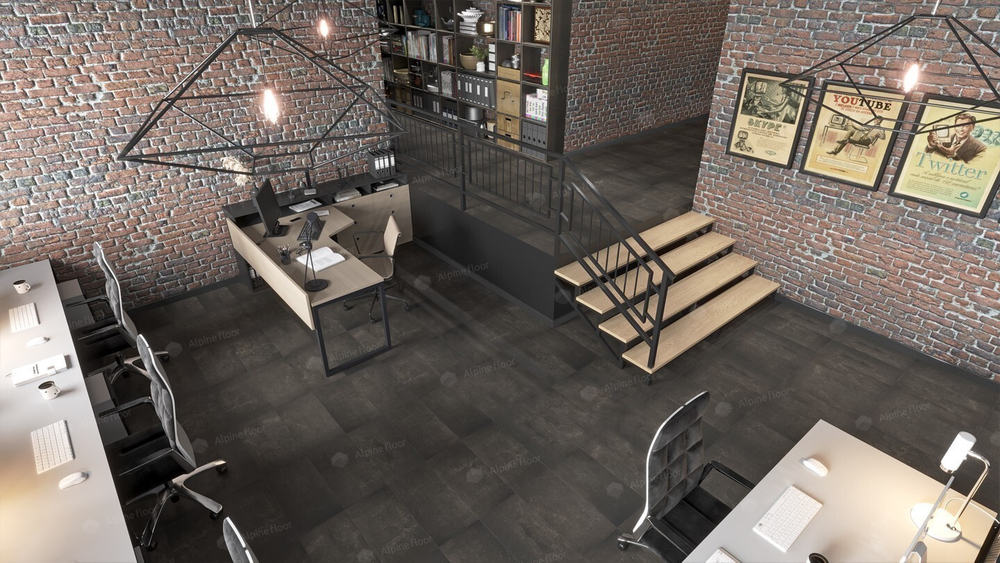 Кварцвиниловая плитка Alpine floor LIGHT STONE - Ларнака ECO-15-2 - Магазин напольных покрытий в Екатеринбурге. MAXI ПОЛ.
