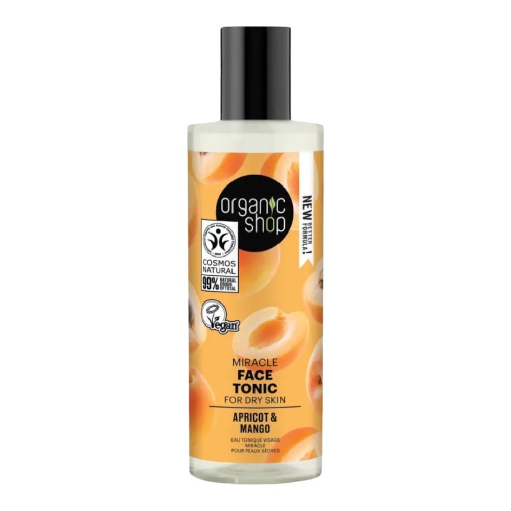 Тоник для лица для сухой кожи Абрикос и Манго, 150мл (Organic Shop)
