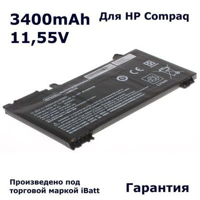 Аккумулятор iBatt 3400mAh для ноутбука HP-Compaq ProBook 455 G7 (RE03XL)