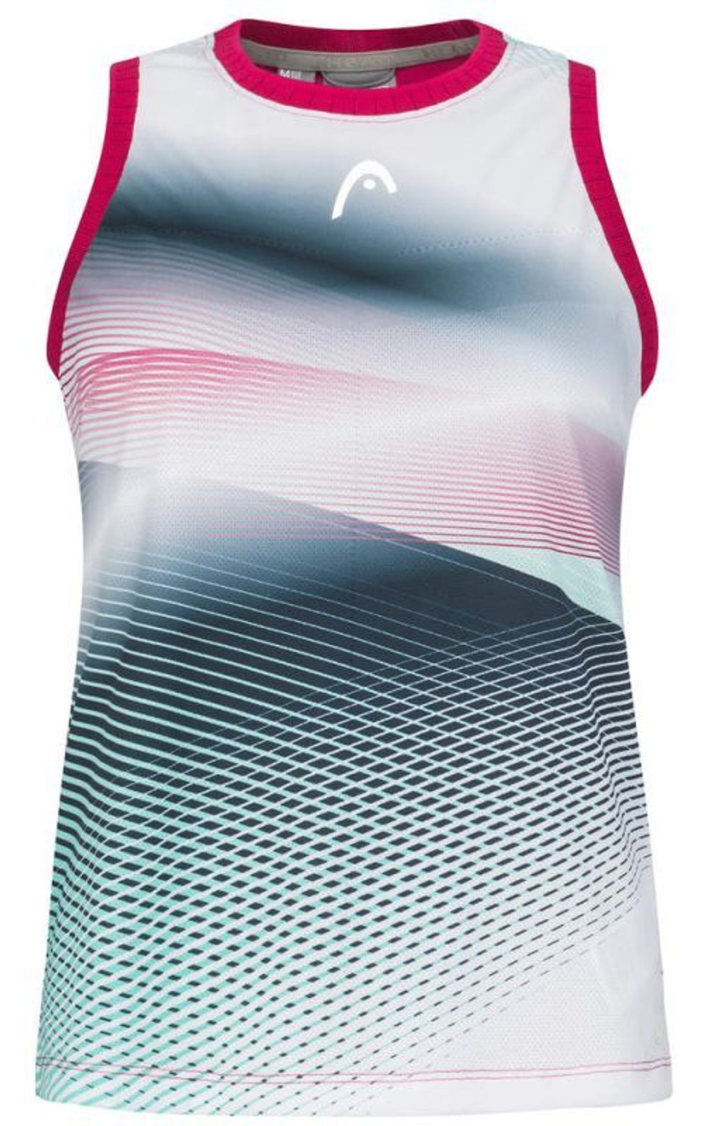 Женский топ теннисный Head Performance Tank Top - mulberry/print perf